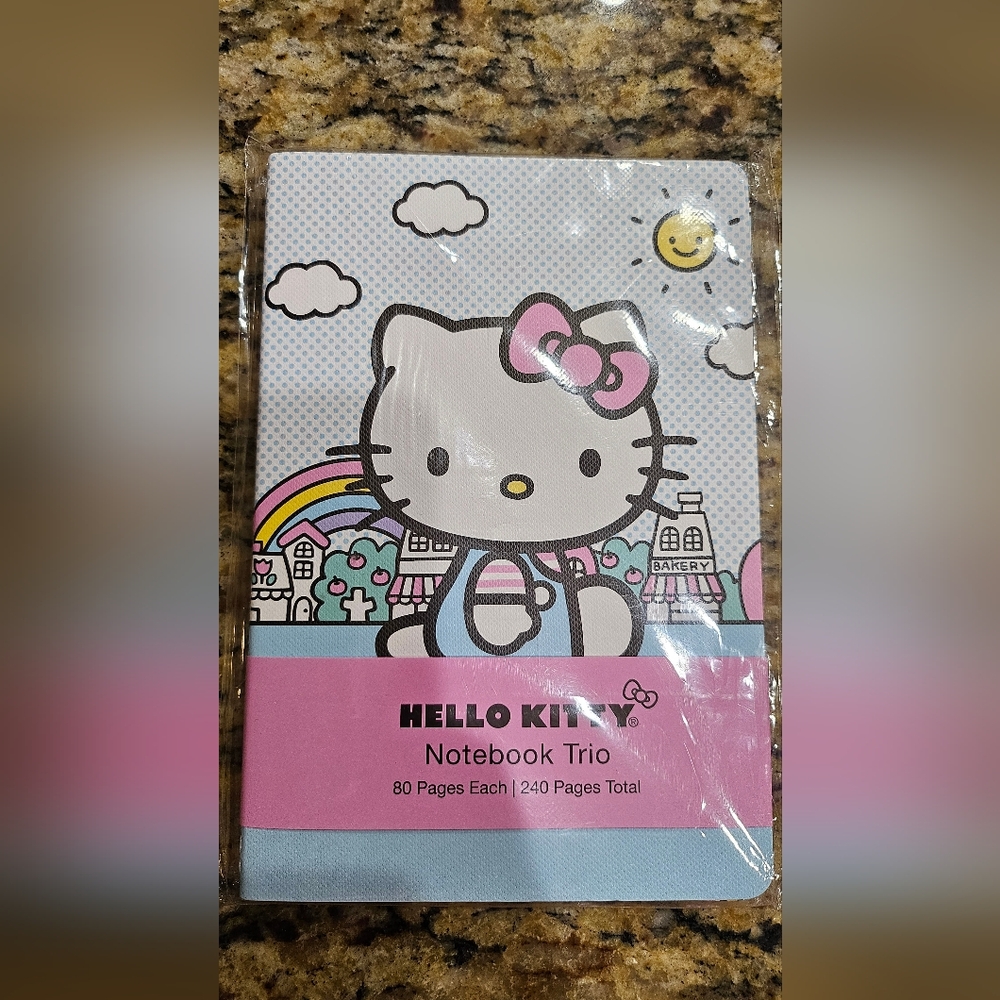 Hello Kitty Notebook Trio - Pink and White
